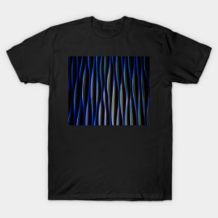 Black waves lines T-Shirt